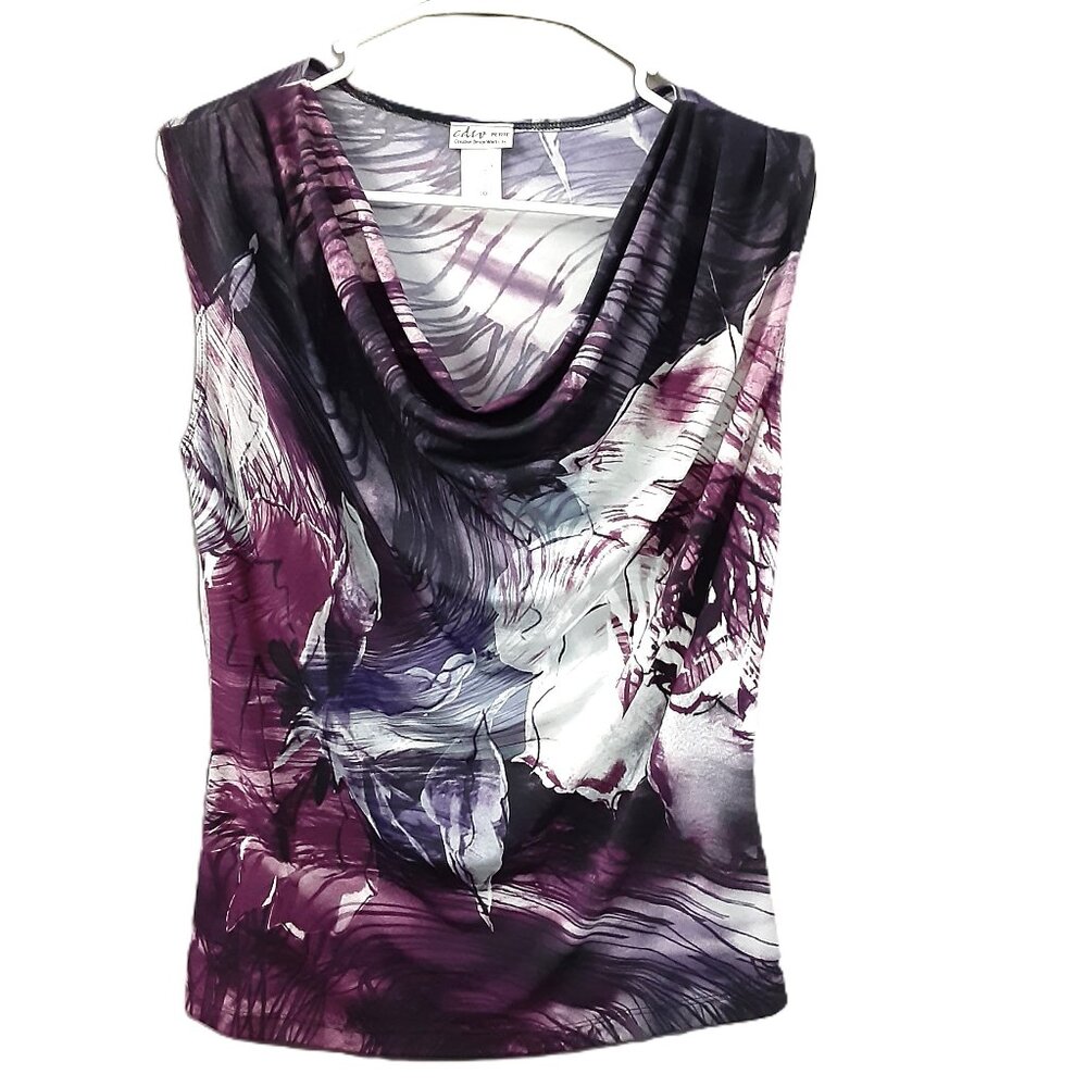 Creative Design Works Woman's Top Size Petite MED, Pullover, Sleeveless